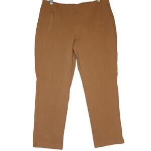 Chico's‎ Camel Tan Brown Ponte Stretch Slim Ankle Pants Size 1.5 Plus21